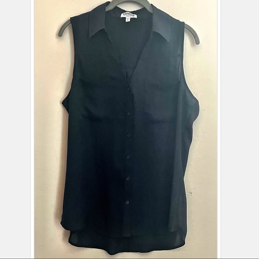 Sleeveless Portofino Button Up